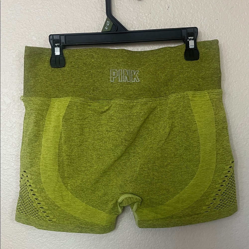 PINK Victoria's Secret Lime Green Bike Shorts